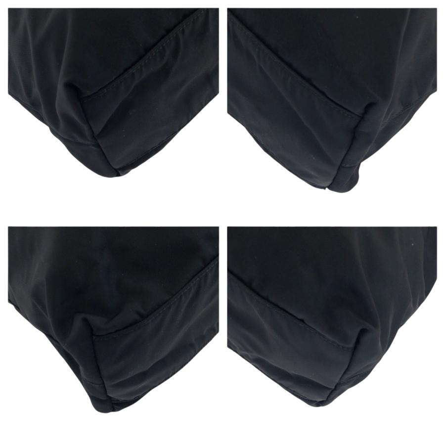 美品 PRADA プラダ テスート 三角ロゴプレート ブラック 黒 シルバー金具 ナイロン B6243 トートバッグ ショルダーバッグ 501242 | PRADA | 02