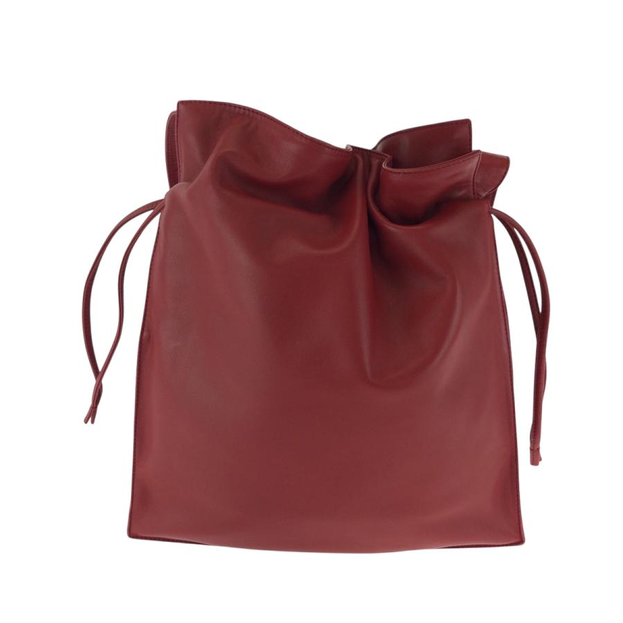 LOEWE（ロエベ） 美品 アナグラム フラメンコ レッド シルバー金具
