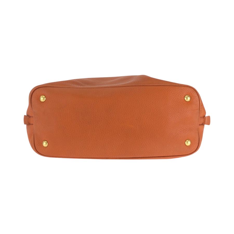 PRADA プラダ ヴィッテロダイノ ロゴ オレンジ ゴールド金具 レザー BN1713 ショルダーバッグ トートバッグ 2way レディース 501294 | PRADA | 09