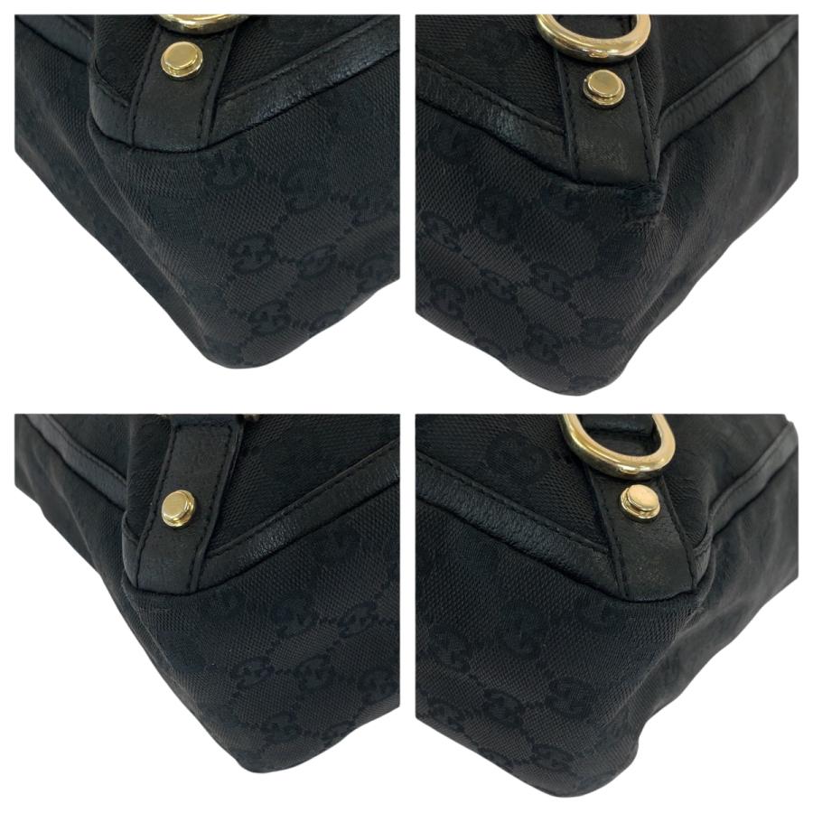 GUCCI（グッチ） アビー ブラック 黒 ゴールド金具 GGキャンバス