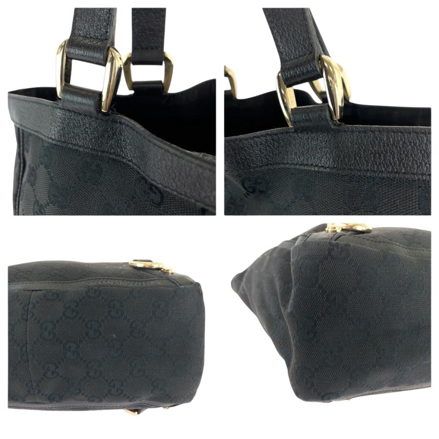 GUCCI（グッチ） アビー ブラック 黒 ゴールド金具 GGキャンバス