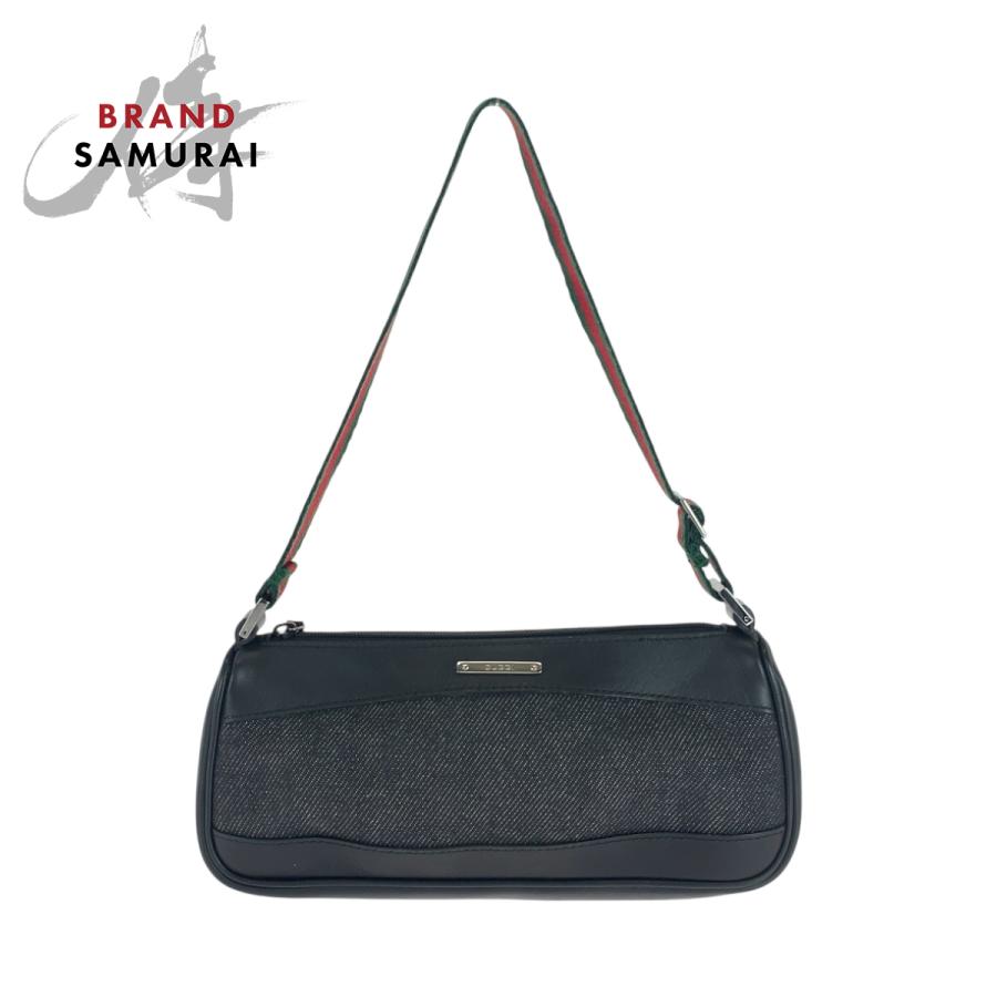 GUCCI（グッチ） 美品 シェリーライン ブラック 黒 シルバー金具 