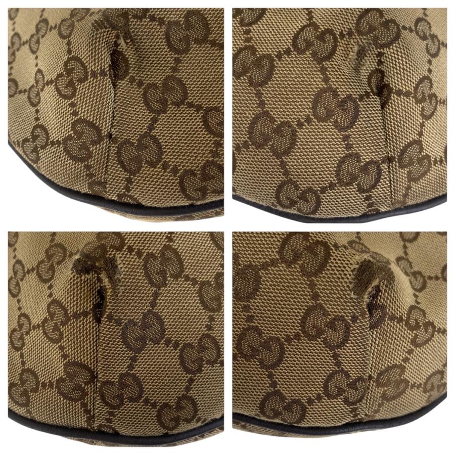 ✨美品✨GUCCI GG ハンドバッグ レザー ブラウン ベージュ ロゴ 金 GUCCI - GUCCI グッチ GGスプリーム ボストンバッグ