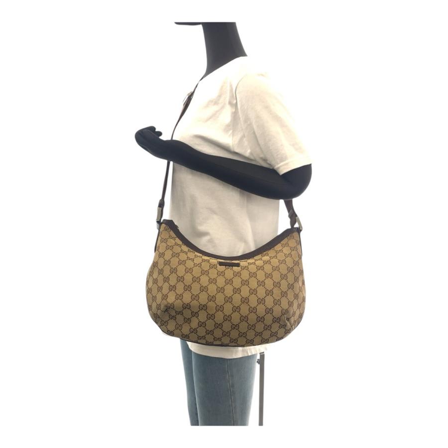 GUCCI グッチ ベージュ ブラウン GGキャンバス/レザー 181092