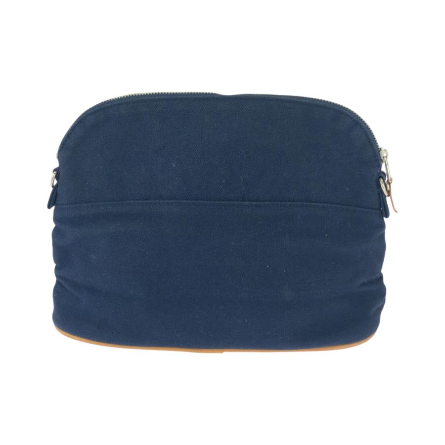 HERMES（エルメス） 美品 ボリード ネイビー ブラウン シルバー金具 