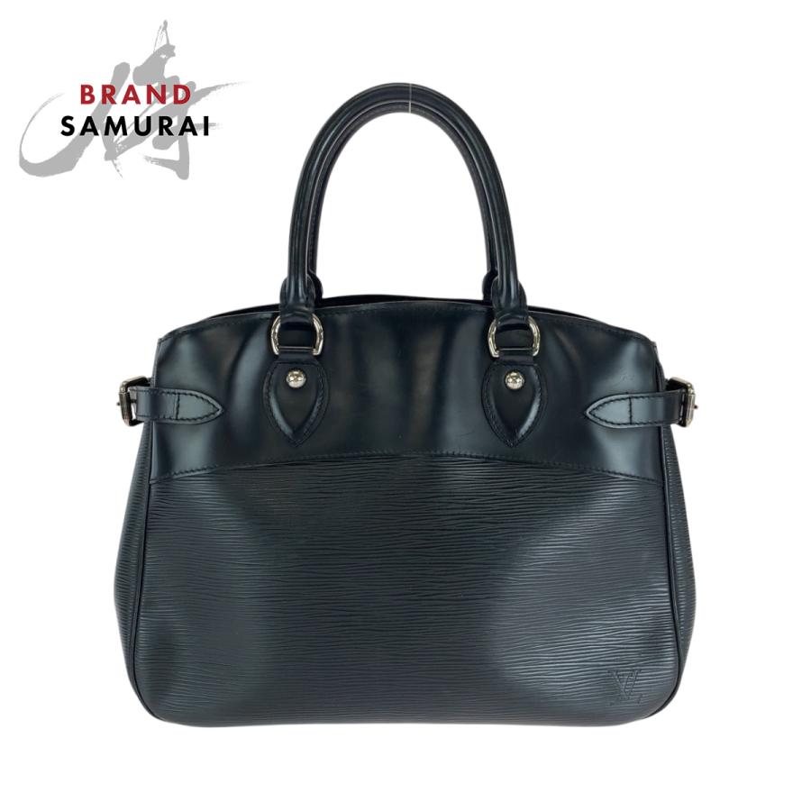 ルイヴィトン パッシィ PM エピ ハンドバッグ トートバッグ レザー ブラック LOUIS VUITTON 美品 ルイヴィトン エピ パッシィPM ブラック