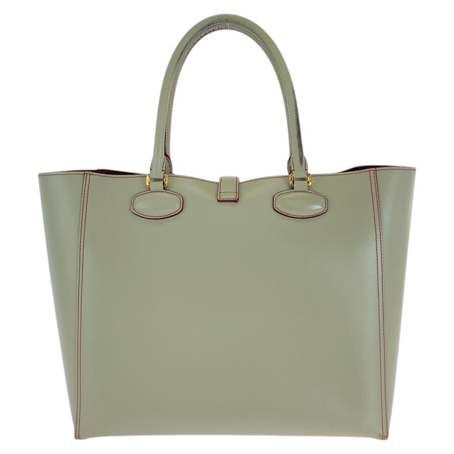 LOEWE ロエベ アナグラム グレー ピンク ゴールド金具 レザー トート  