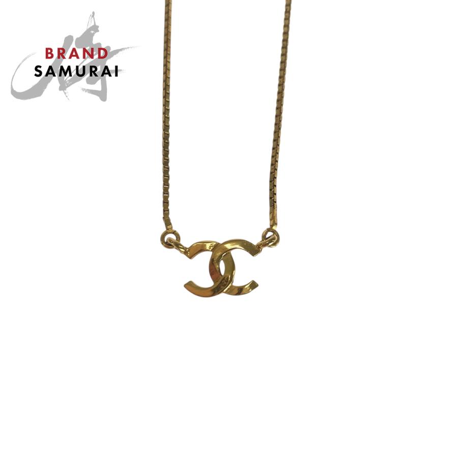 美品　シャネル　ネックレス　ビンテージ　ココマーク　1982刻　レザー　チェーン CHANEL 美品 シャネル ヴィンテージ ココマーク ゴールド