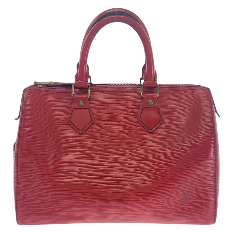 ルイヴィトン 赤いエピレザー ボストンバッグ 鍵付き LOUIS VUITTON