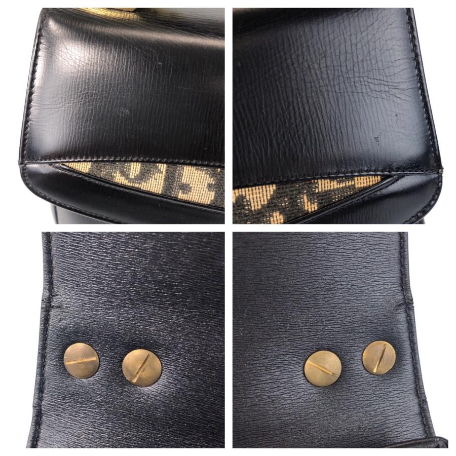 希少✨オールドディオール ショルダー ハンドバッグ トロッター ブラック Christian Dior クリスチャンディオール ヴィンテージ トロッター