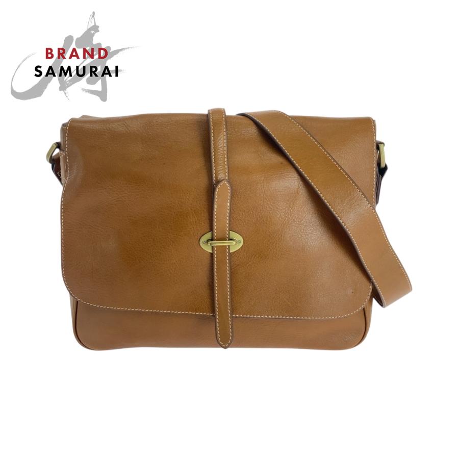 Mulberry（マルベリー） 美品 ブラウン ゴールド金具 レザー 