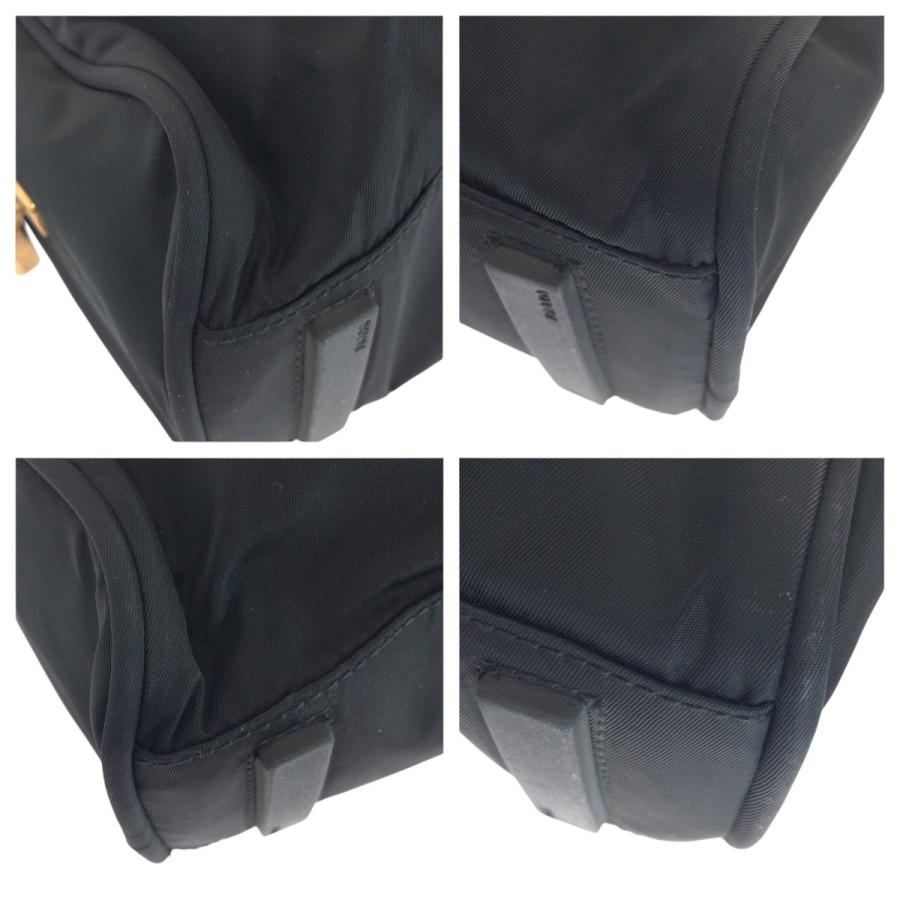 美品 PRADA プラダ テスート 三角ロゴプレート ブラック 黒 ゴールド金具 ナイロン トートバッグ ショルダーバッグ レディース 501732 | PRADA | 02