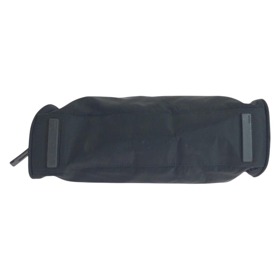 美品 PRADA プラダ テスート 三角ロゴプレート ブラック 黒 ゴールド金具 ナイロン トートバッグ ショルダーバッグ レディース 501732 | PRADA | 08