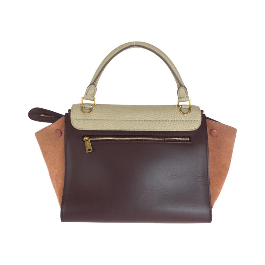 CELINE】ハンドバッグ ゴールド金具 レザー アイボリー 【公式通販】