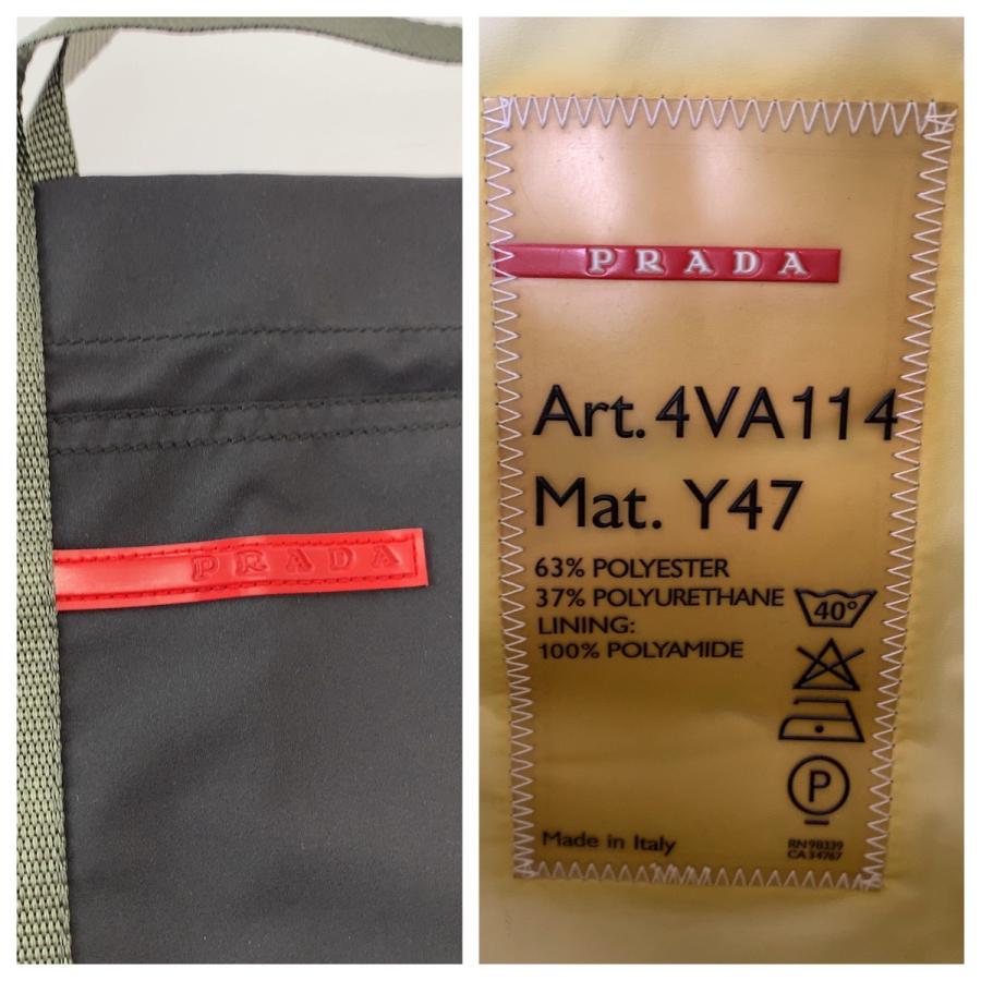 PRADA 美品 プラダ プラダスポーツ グレー ナイロン 4VA114 トート  
