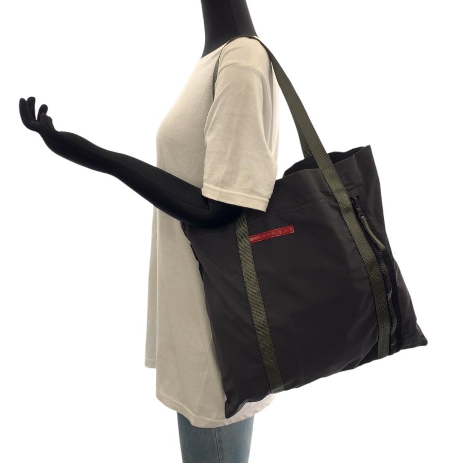 PRADA 美品 プラダ プラダスポーツ グレー ナイロン 4VA114 トート  