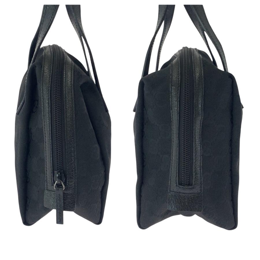 GUCCI（グッチ） 美品 ブラック 黒 シルバー金具 GGキャンバス 124542