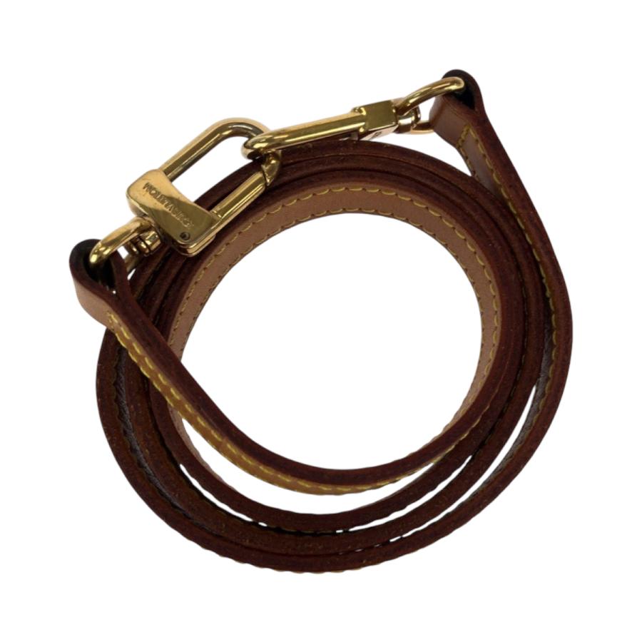 Louis Vuitton♡ ブラウンレザー ストラップ ルイ・ヴィトン ブラウンレザー ストラップ ゴールド金具 - メルカリ