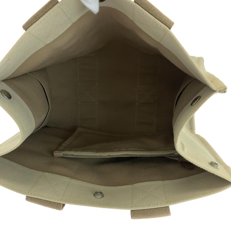 美品 HERMES エルメス ボラボラPM ベージュ アイボリー シルバー金具 キャンバス トートバッグ ハンドバッグ レディース 501875 | HERMES | 08