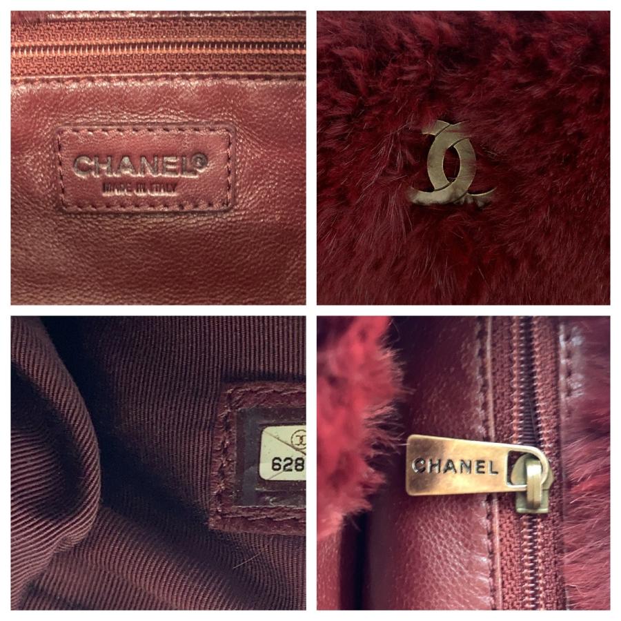 CHANEL（シャネル） ヴィンテージ ココマーク ラパンファー ワイン
