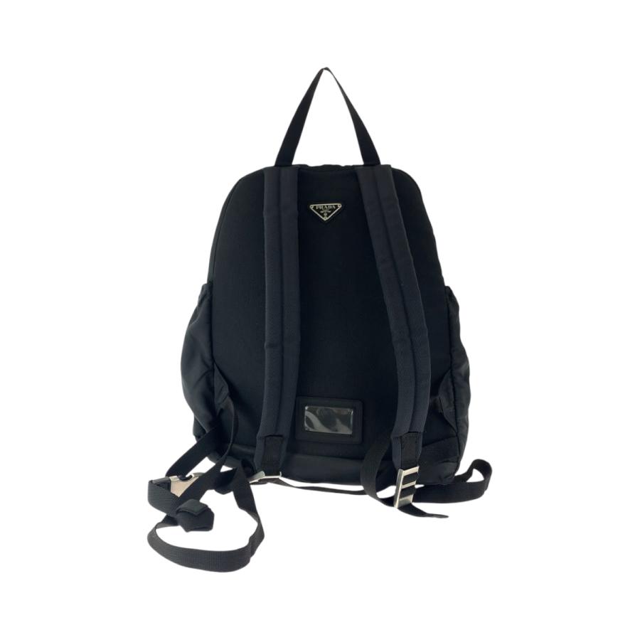 PRADA（プラダ） テスート 三角ロゴプレート ブラック 黒 シルバー金具