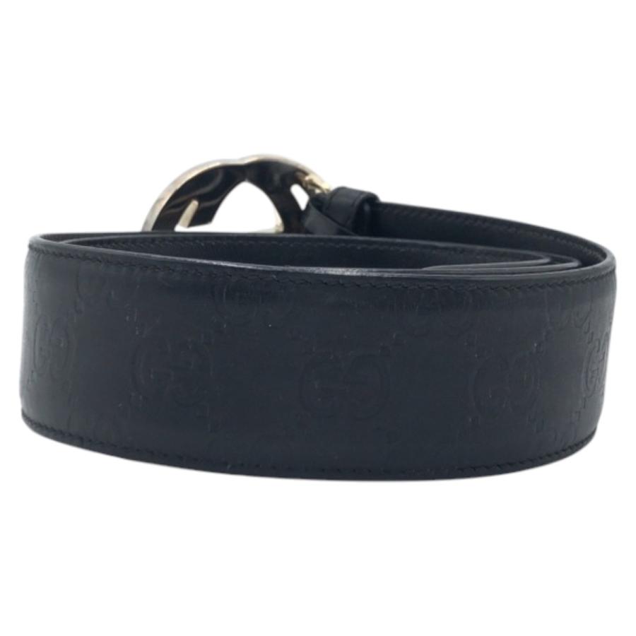 GUCCI（グッチ） 美品 インターロッキングG ブラック 黒 シルバー