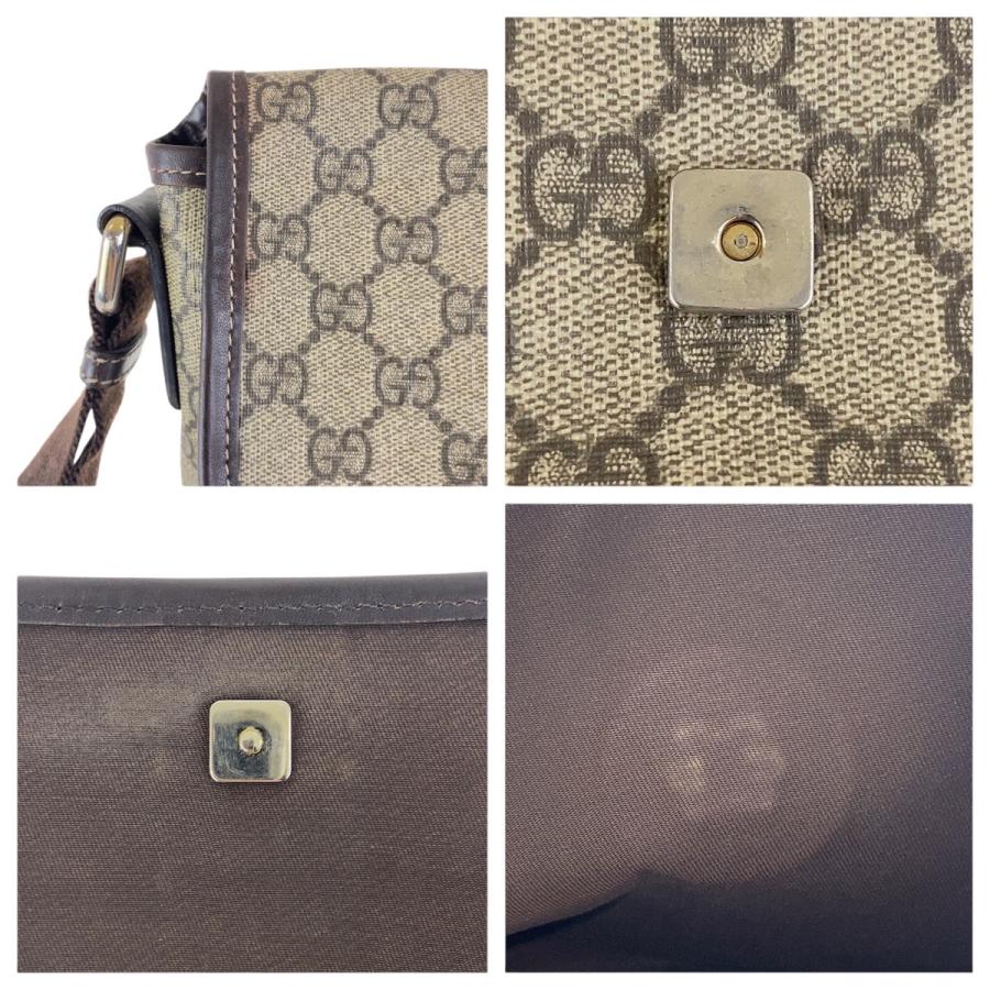 GUCCI（グッチ） ベージュ ブラウン シルバー金具 GGスプリーム