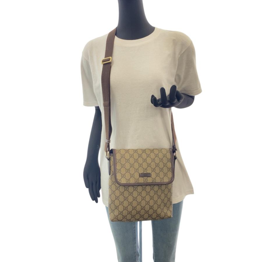GUCCI（グッチ） ベージュ ブラウン シルバー金具 GGスプリーム