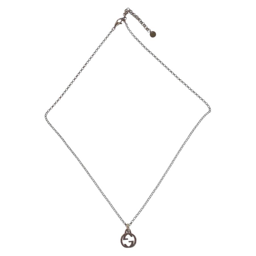 【美品】GUCCI ネックレス シルバー 925 グッチ ネックレス GUCCI ダブルG ペンダント シルバー925