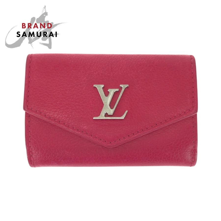希少✨ルイヴィトン ポルトフォイユ ロック ミニ レザー ロゴ LV ピンク LOUIS VUITTON（ルイ・ヴィトン） ポルトフォイユ ロック ミニ ピンク