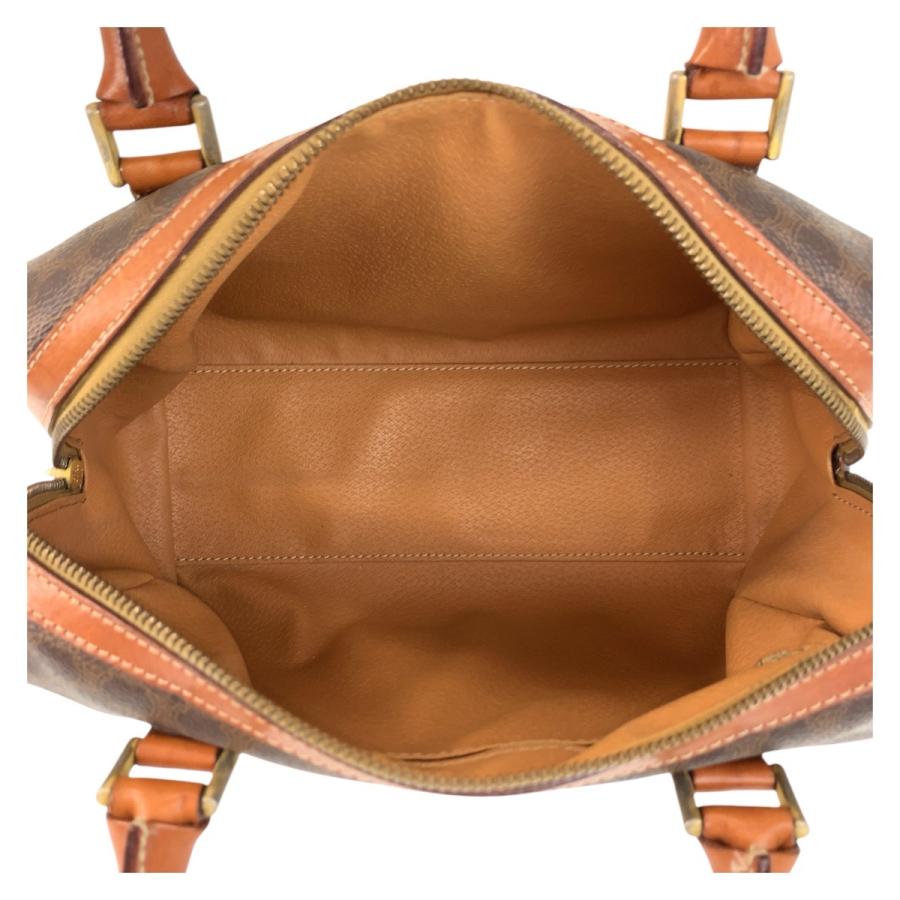 CELINE（セリーヌ） マカダム ブラウン ゴールド金具 PVC/レザー M13