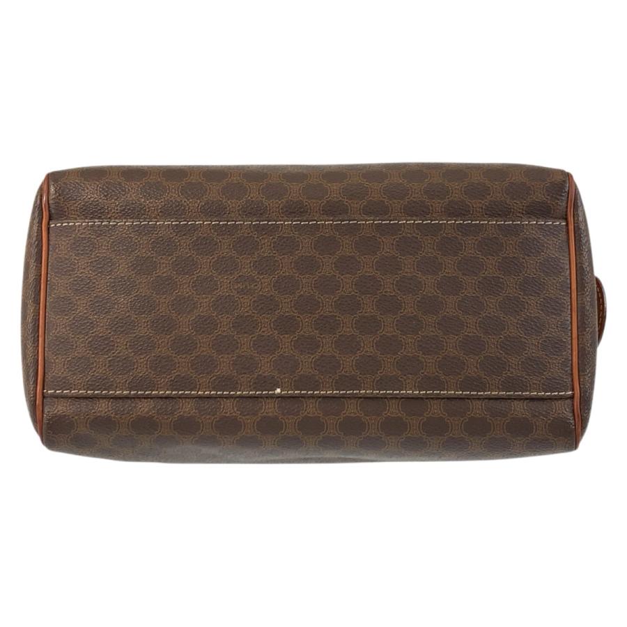 CELINE（セリーヌ） マカダム ブラウン ゴールド金具 PVC/レザー M13