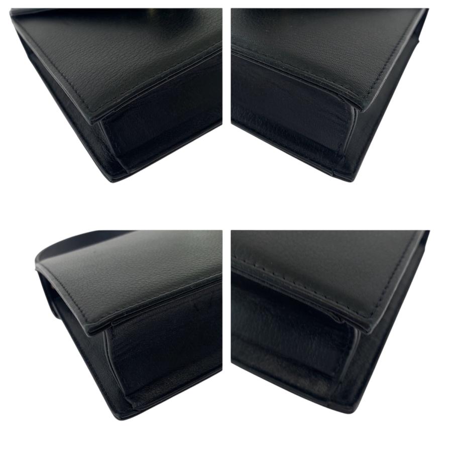 MCM 美品 エム シー ヴィンテージ ブラック 黒 ゴール金具 レザー  