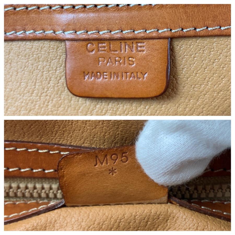 CELINE（セリーヌ） 美品 ヴィンテージ マカダム ホワイト ブラウン