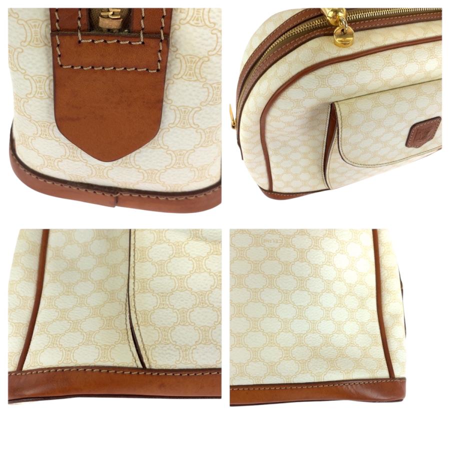 CELINE（セリーヌ） 美品 ヴィンテージ マカダム ホワイト ブラウン