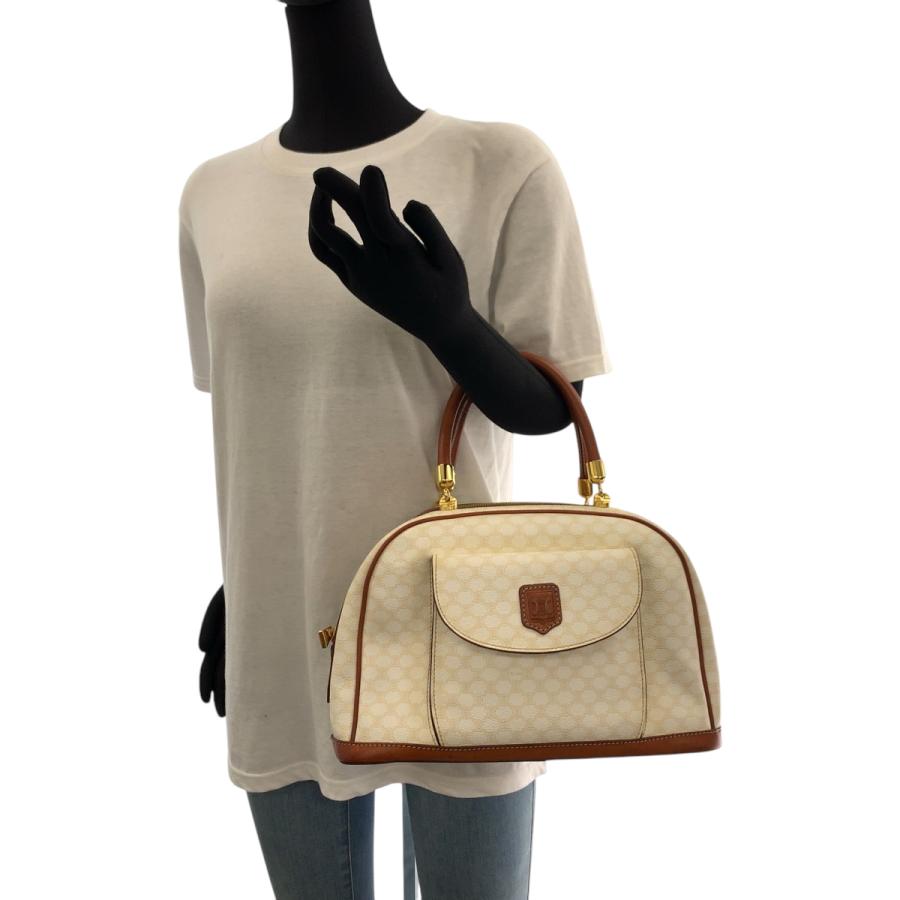 CELINE（セリーヌ） 美品 ヴィンテージ マカダム ホワイト ブラウン