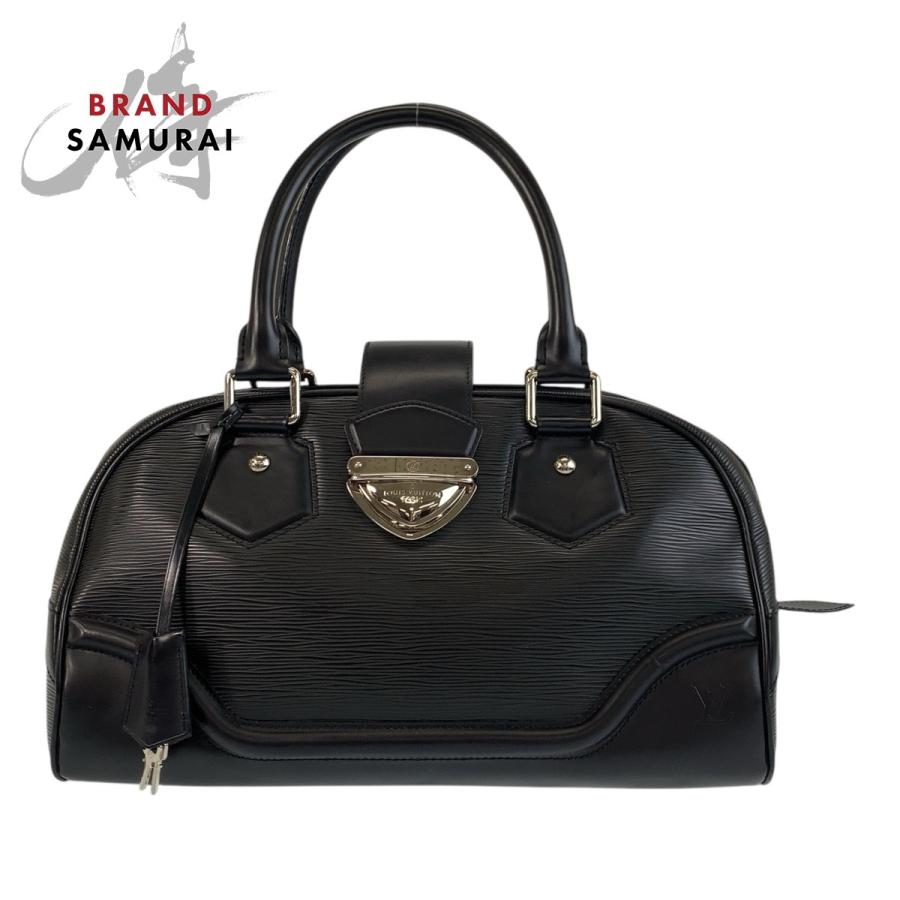 美品 LOUIS VUITTON ルイヴィトン エピ ボーリング モンテーニュGM ブラック 黒 M59312 ハンドバッグ ショルダーバッグ レディース 502174 | LOUIS VUITTON