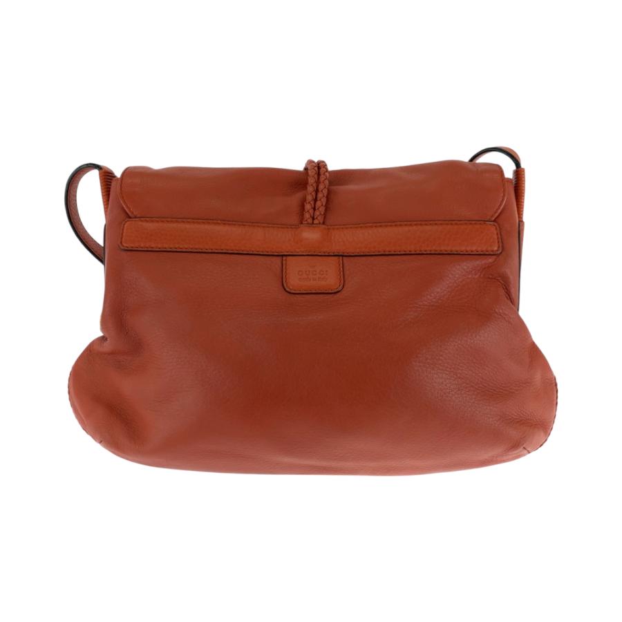 美品 GUCCI グッチ バンブー オレンジ ブラウン ゴールド金具