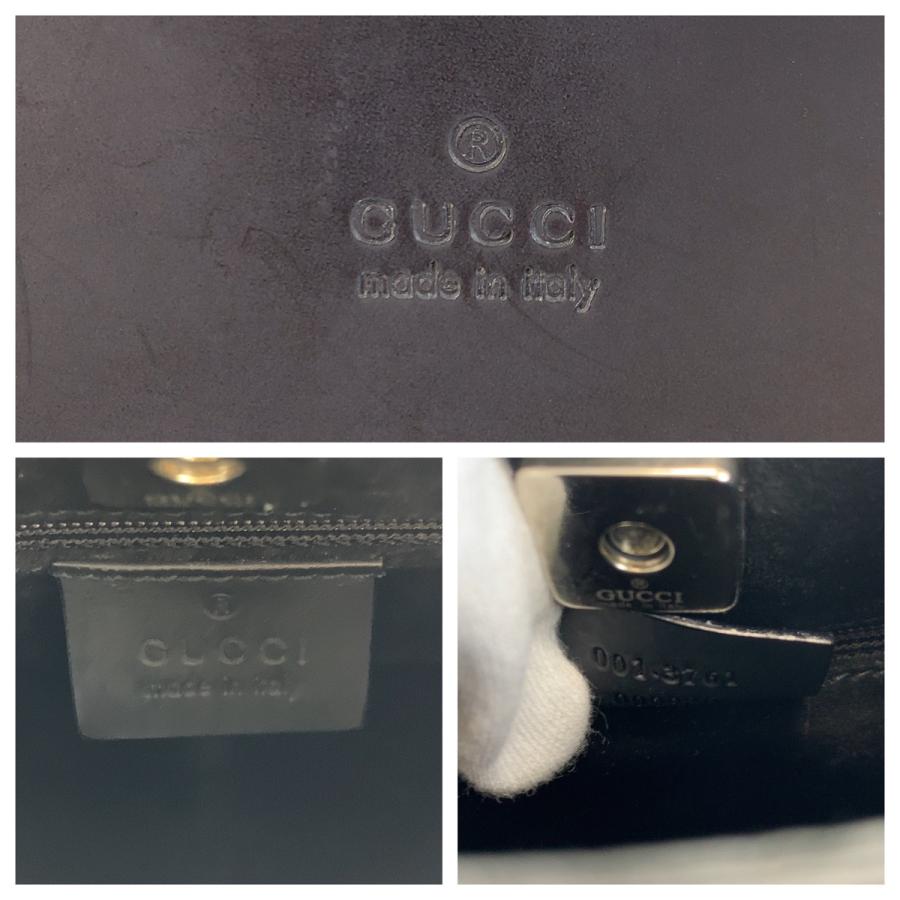 GUCCI（グッチ） バンブー ブラック 黒 レッド レザー 001 3761