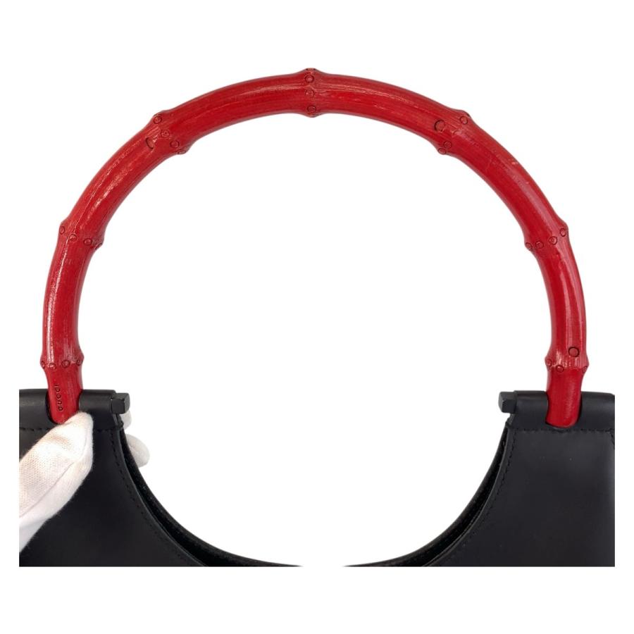 GUCCI（グッチ） バンブー ブラック 黒 レッド レザー 001 3761