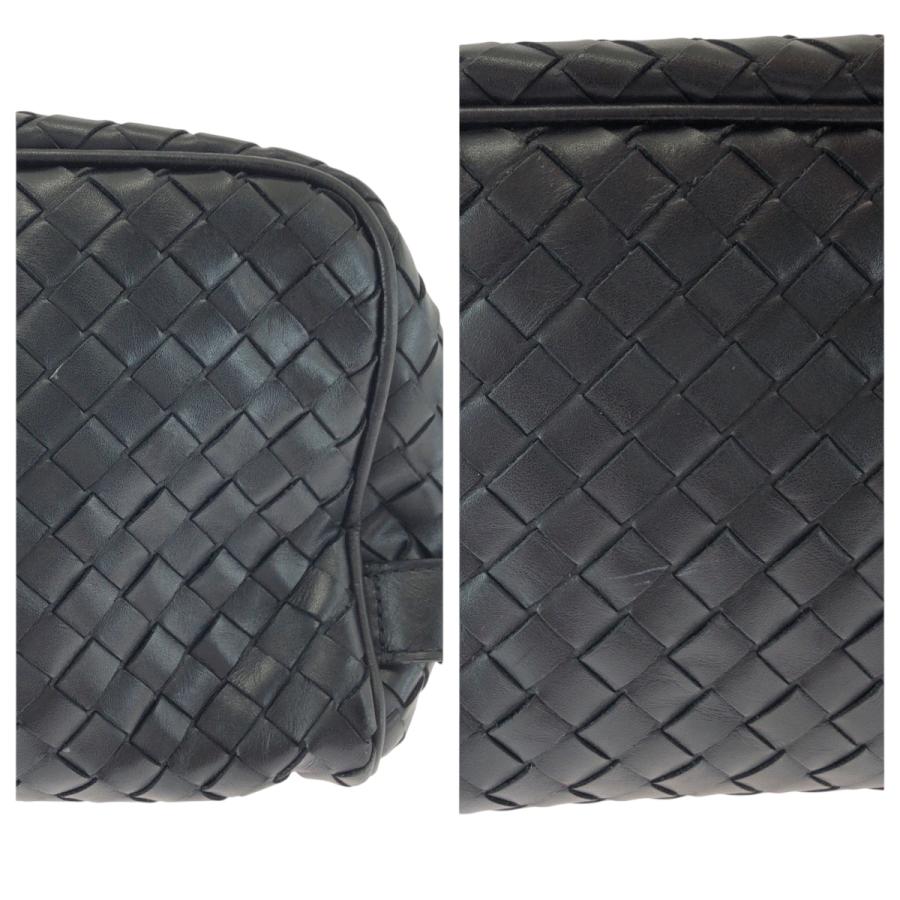 美品 BOTTEGAVENETA ボッテガヴェネタ イントレチャート ブラック