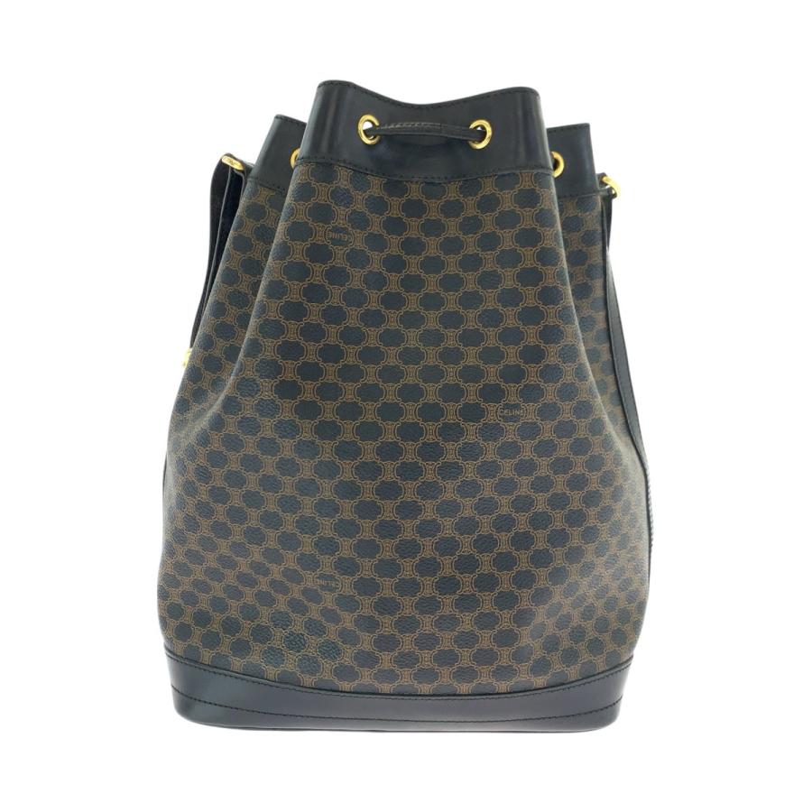 CELINE（セリーヌ） ヴィンテージ マカダム ブラウン ブラック 黒