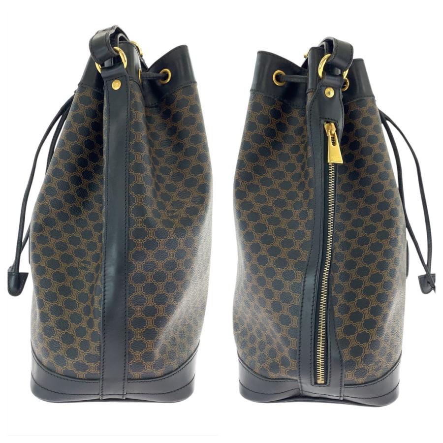CELINE（セリーヌ） ヴィンテージ マカダム ブラウン ブラック 黒