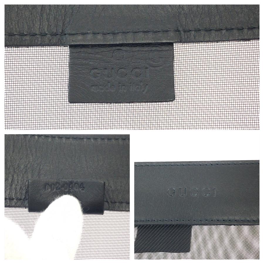 美品 GUCCI グッチ メッシュ ブラック 黒 ナイロン 002 0404 トートバッグ ショルダーバッグ レディース 502240 | GUCCI | 03