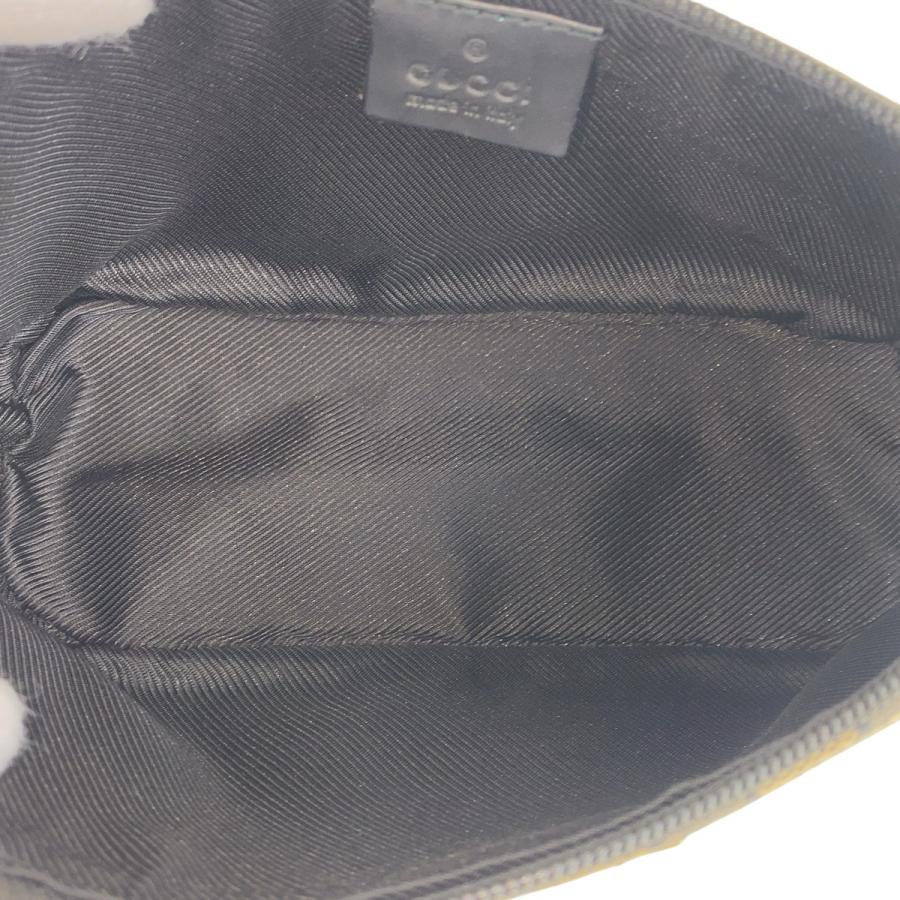 GUCCI（グッチ） 美品 ブラック ゴールド金具 GGキャンバス/レザー 039