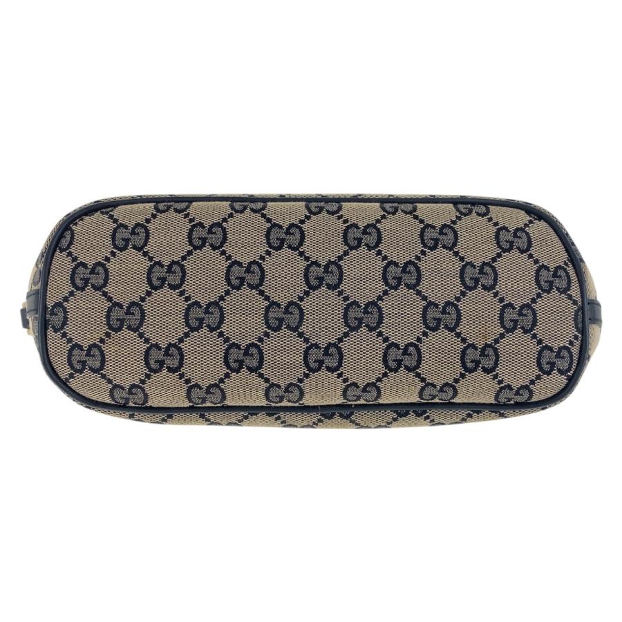 GUCCI（グッチ） 美品 ブラック ゴールド金具 GGキャンバス/レザー 039
