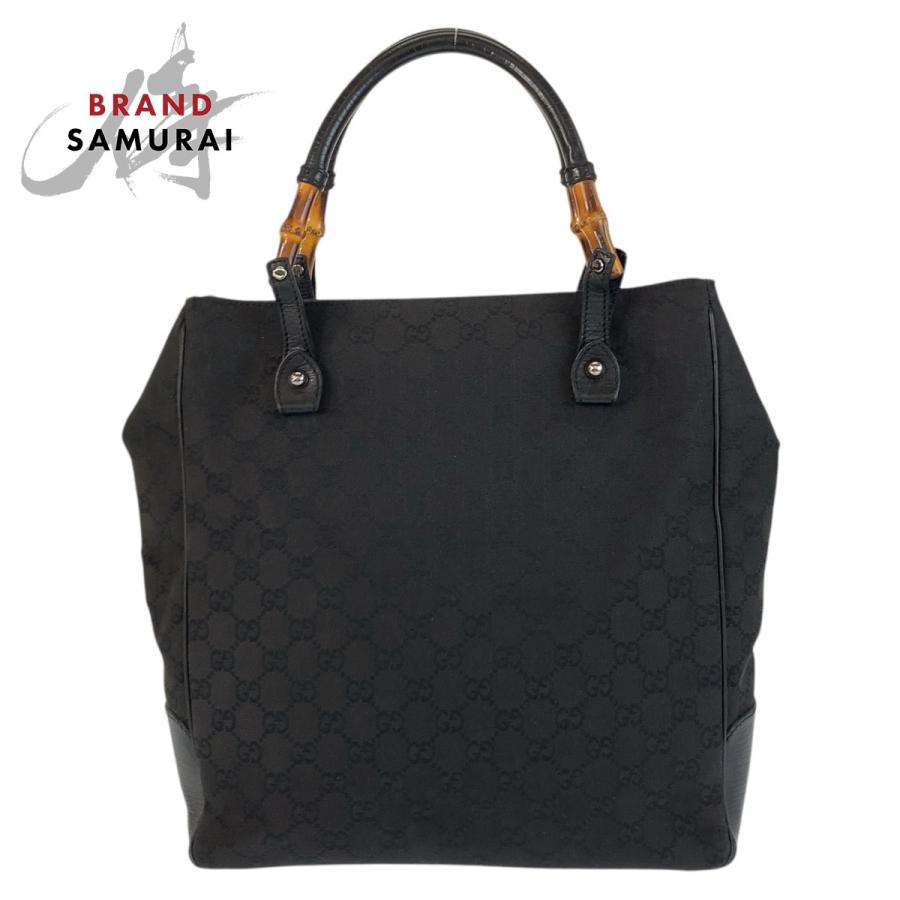 GUCCI バンブーショルダー ショルダーバッグ 0014060 キャンバス 黒 GUCCI 黒 キャンバス ショルダーバッグ バンブー