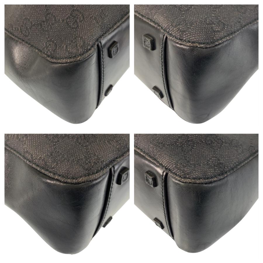 GUCCI グッチ ブラック 黒 GGキャンバス/レザー 101919 トート