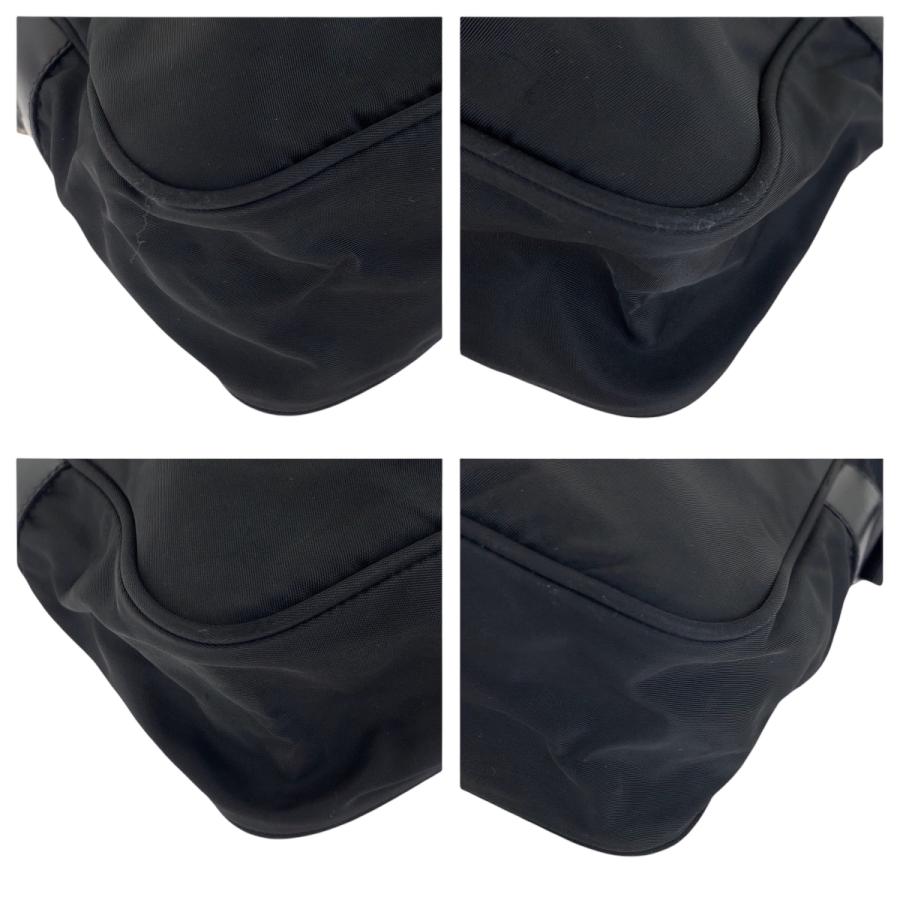 PRADA（プラダ） 美品 テスート 三角ロゴプレート ブラック 黒