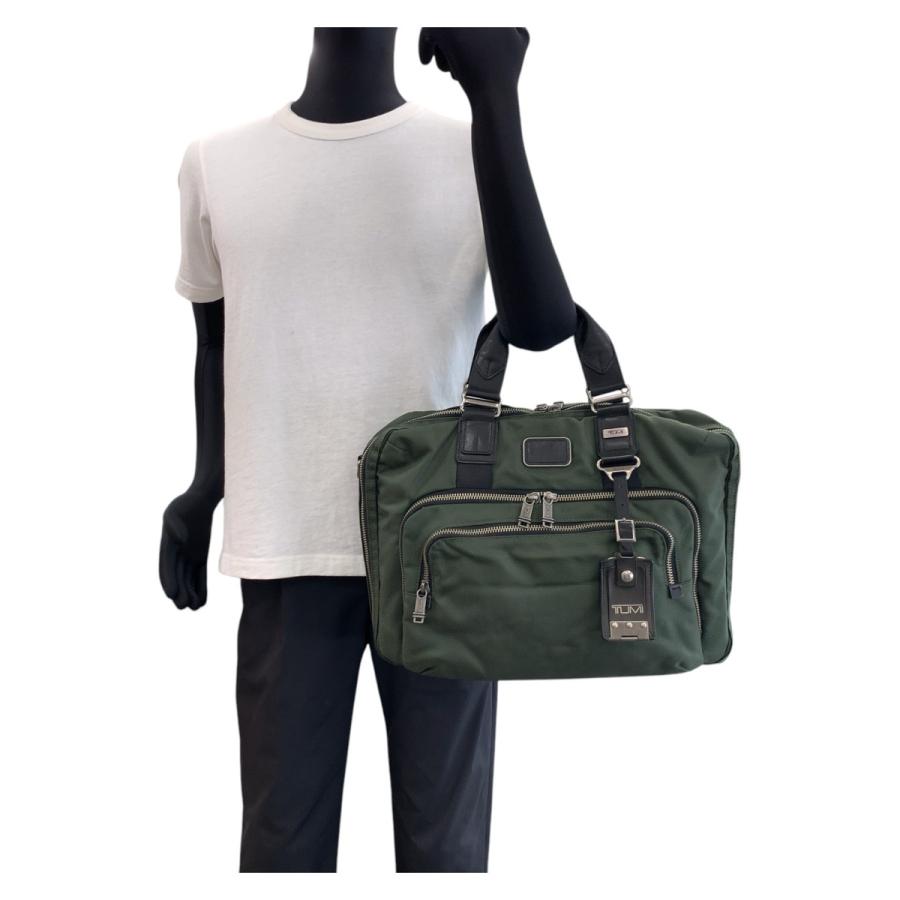 TUMI（トゥミ） Alpha Bravo Andrews Slim Brief グリーン カーキ